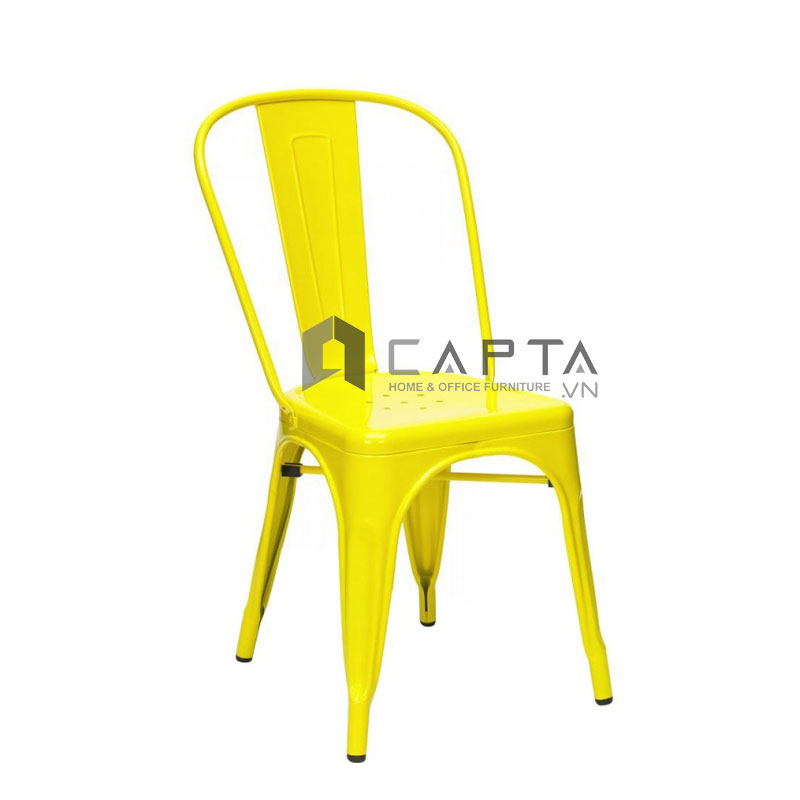 Ghế ăn ghế nhà hàng Tolix-T9 màu vàng
