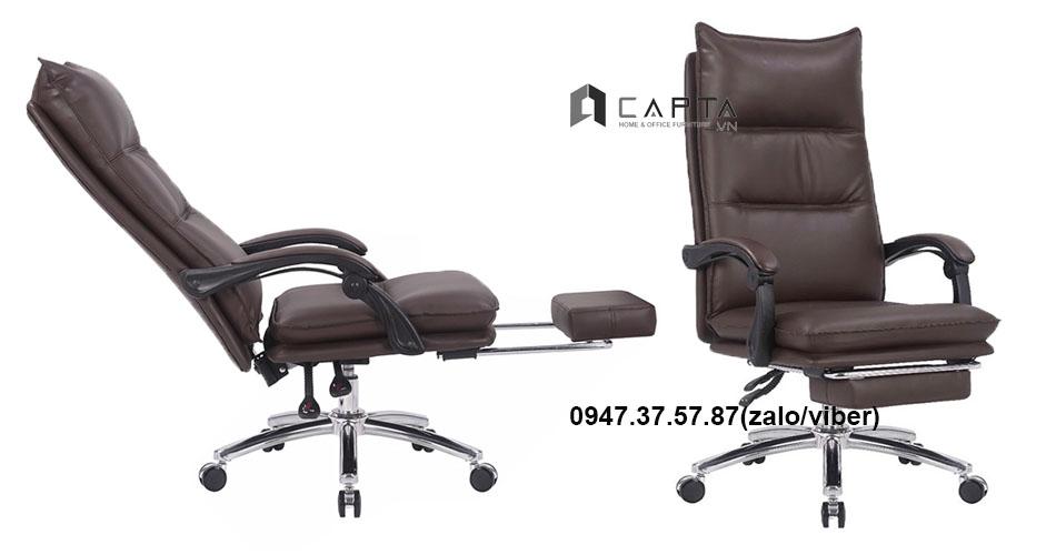 Cr4102-p Ghế Văn Phòng Có Thể Ngủ Trưa Nệm Bọc Da Giá Rẻ Tại Tphcm