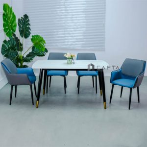 Bộ bàn ăn 4 ghế màu sắc hợp mệnh Thủy