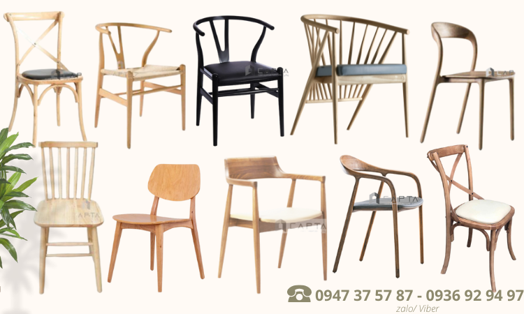 Những mẫu ghế cafe gỗ đơn giản cho quán cafe Minimalist