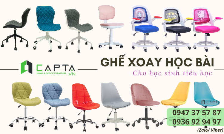 Lý do mua ghế xoay học sinh tiểu học điều chỉnh độ cao