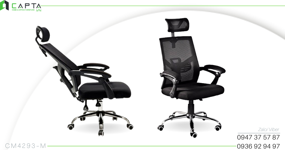Ghế làm việc ngả lưng sâu thư giãn CM4293-M