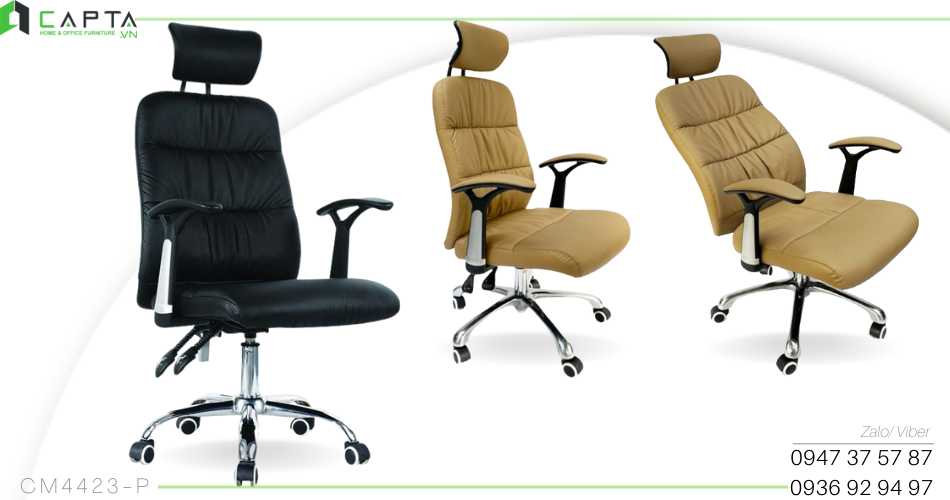 Ghế văn phòng ngả lưng nghỉ trưa dành cho quản lý CM4423-P