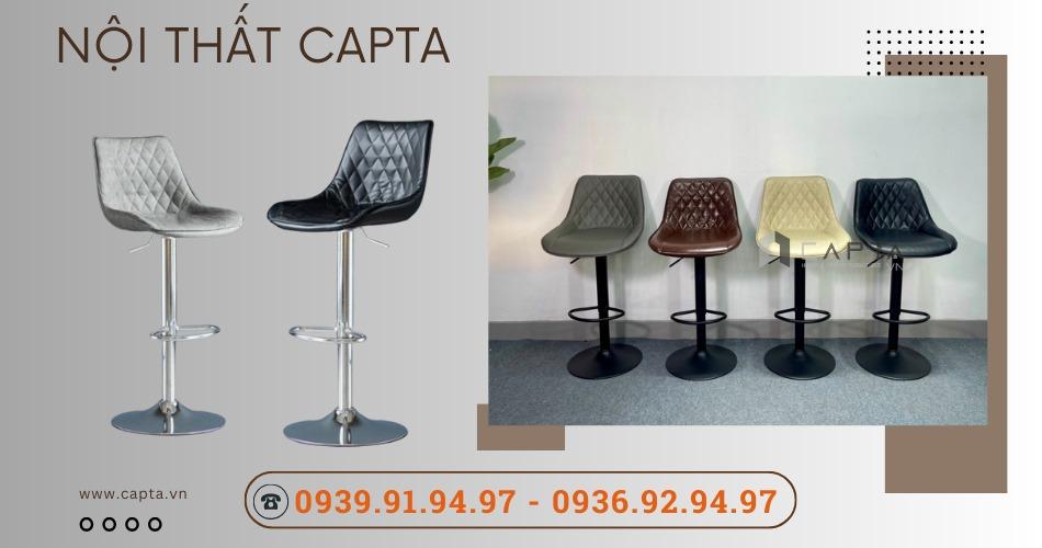 Ghế bar cafe cao cấp chân nâng hạ đẹp hiện đại CB2284