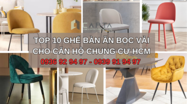 Top 10 ghế bàn ăn nệm vải cho căn hộ chung cư HCM 1
