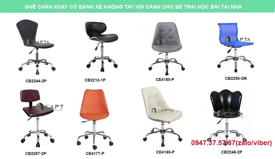 Ghế học bài tại nhà chân xoay có bánh xe dành cho bé trai tphcm