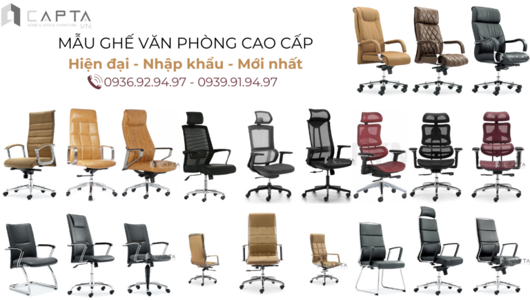 Mẫu Ghế Văn Phòng Cao Cấp Hiện đại Nhập Khẩu Mới Nhất