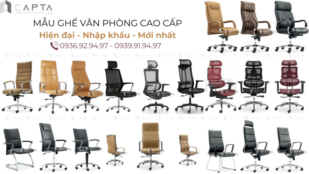 Mẫu Ghế Văn Phòng Cao Cấp Hiện đại Nhập Khẩu Mới Nhất