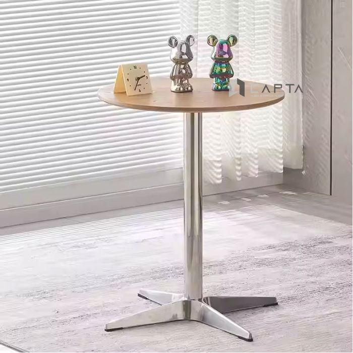 Bàn cafe chân 4 cạnh đế nhôm TE1552-06W