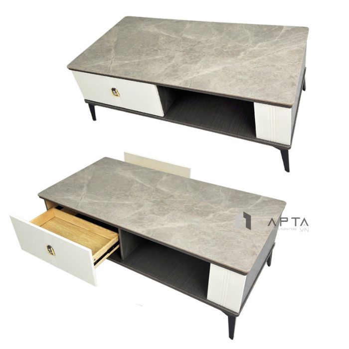 Bàn phòng khách mặt đá có tủ TS1006-12E