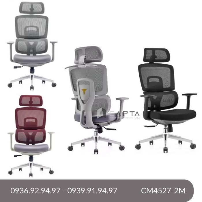 Mẫu ghế văn phòng hỗ trợ cột sống chống đau lưng mới nhất