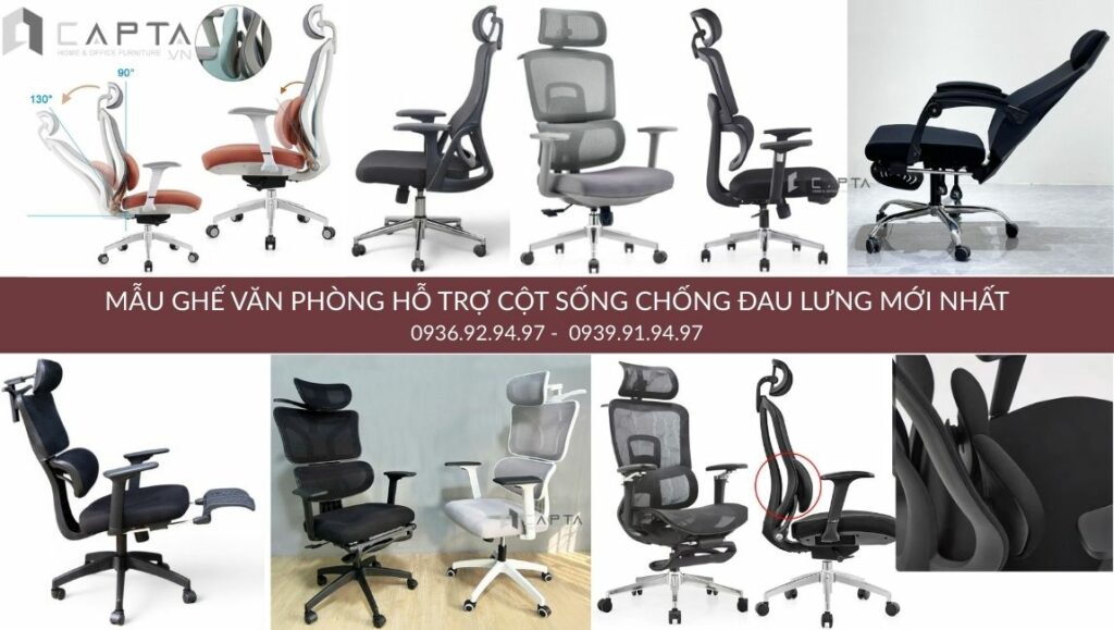 Mẫu Ghế Văn Phòng Hỗ Trợ Cột Sống Chống đau Lưng Mới Nhất