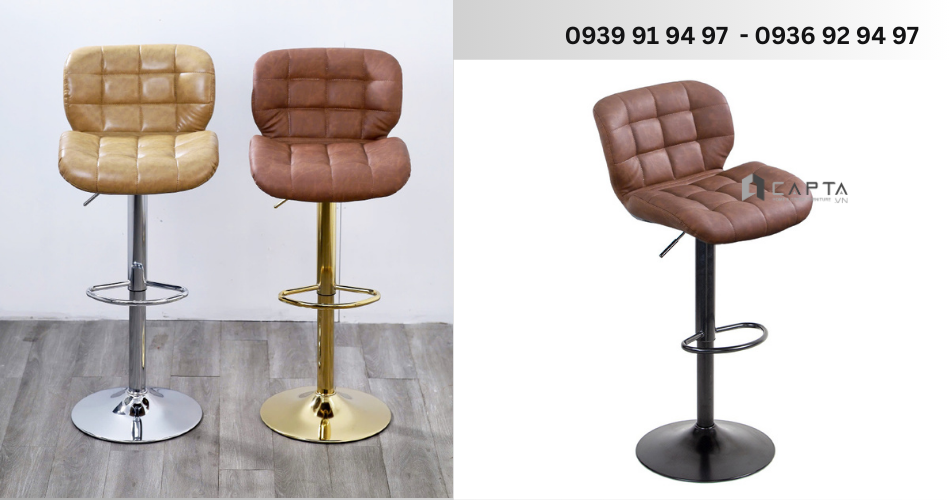 Ghế quầy bar ghế đảo bếp có lưng tựa hiện đại CB2303