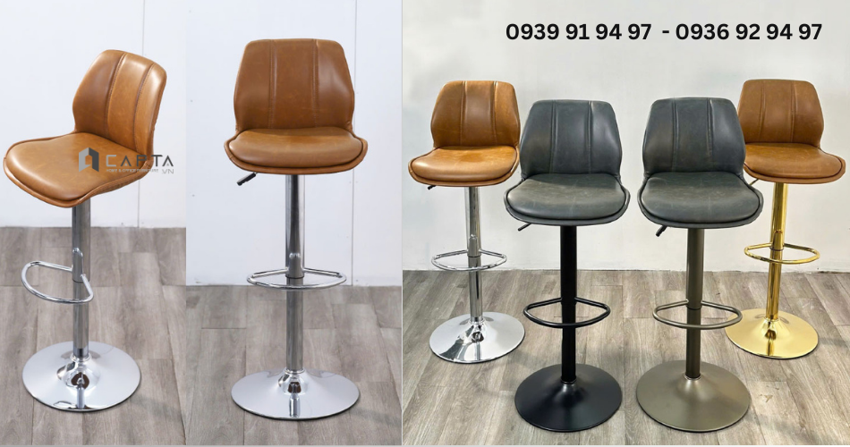 Ghế quầy bar ghế đảo bếp có lưng tựa hiện đại CB2305-P