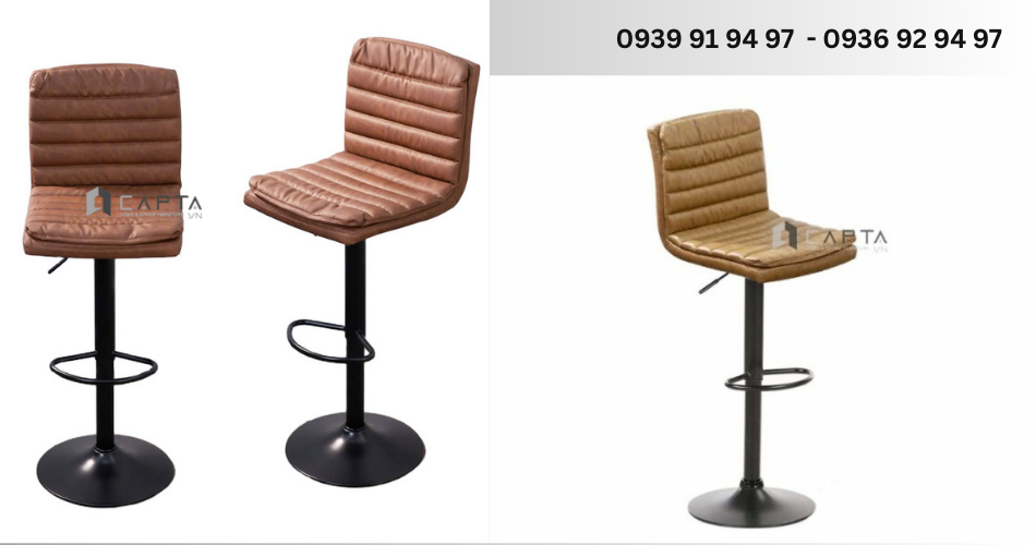 Ghế quầy bar ghế đảo bếp có lưng tựa hiện đại CB2306