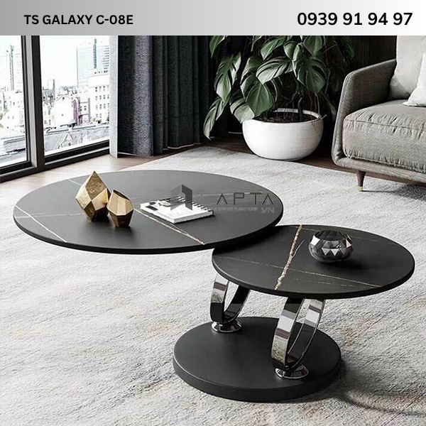 Bàn trà đôi đẹp hiện đại cho phòng khách TS GALAXY C-08E