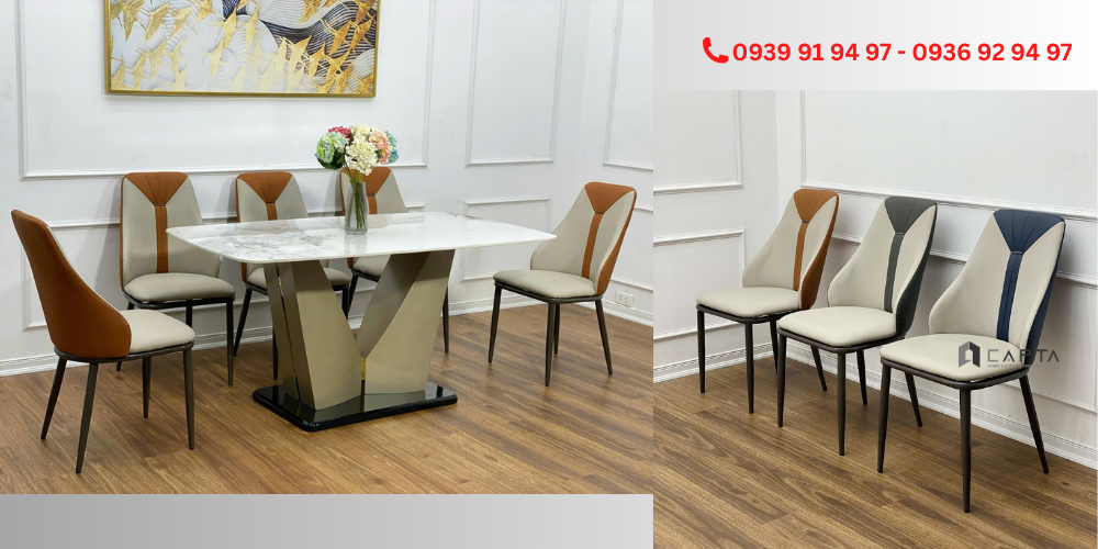 Ghế phòng ăn đẹp hiện đại cao cấp nhập khẩu ECO 20A-P Nội thất Capta