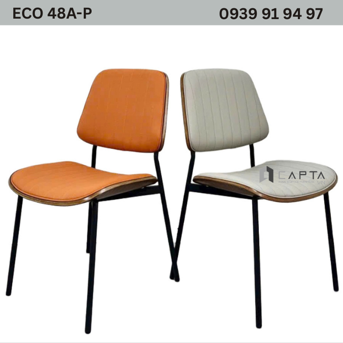 Ghe-nha-hang-nem-boc-da-cao-cap-eco 48a-p